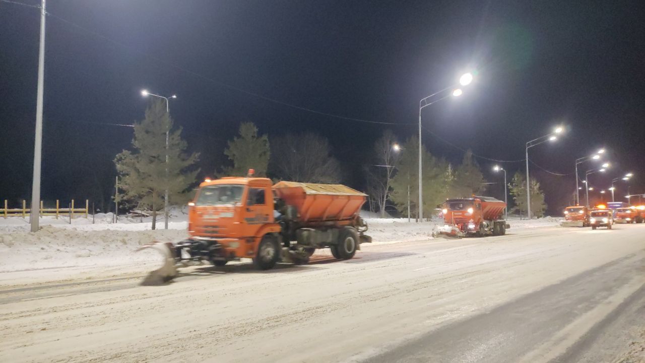 Основные улицы Ульяновска очищены после снегопадов.
