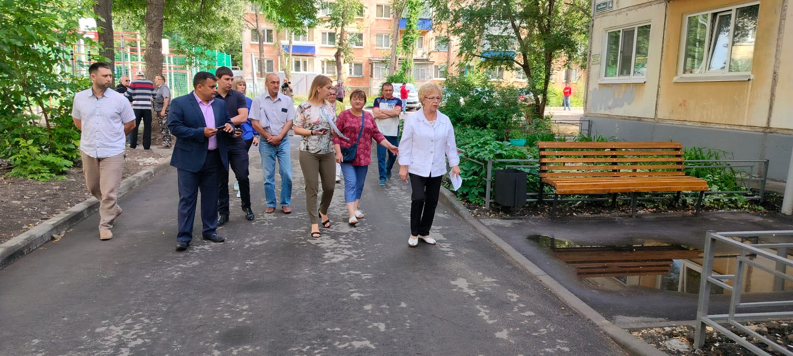В Ульяновске началась приёмка капитально отремонтированных дворов.