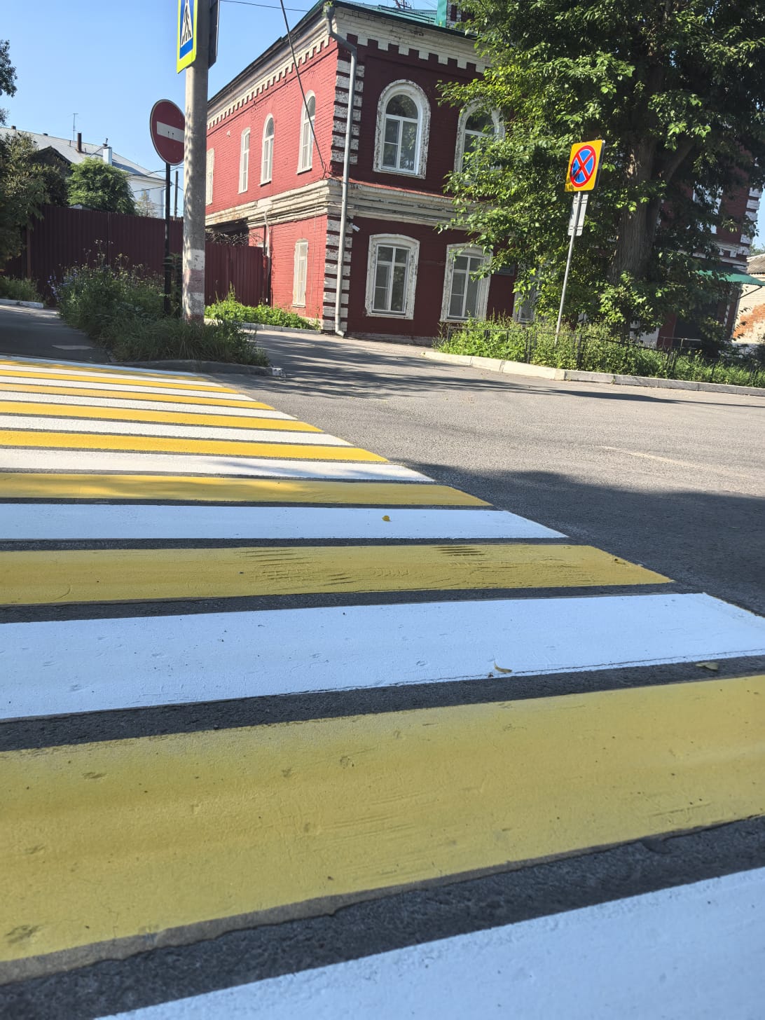 В Ульяновске идёт второй этап нанесения дорожной разметки.