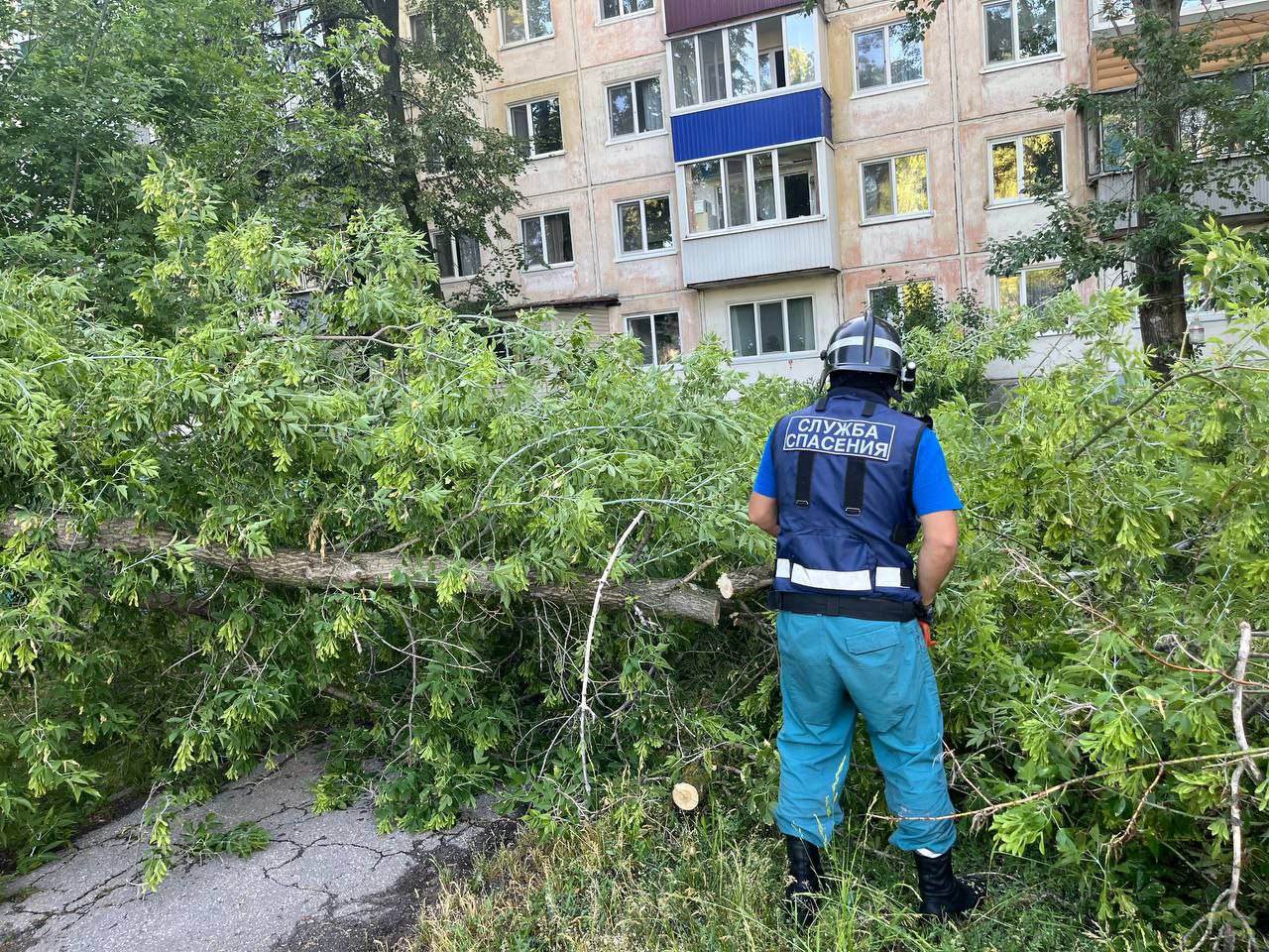 В Ульяновске городские службы с ночи устраняют последствия непогоды.