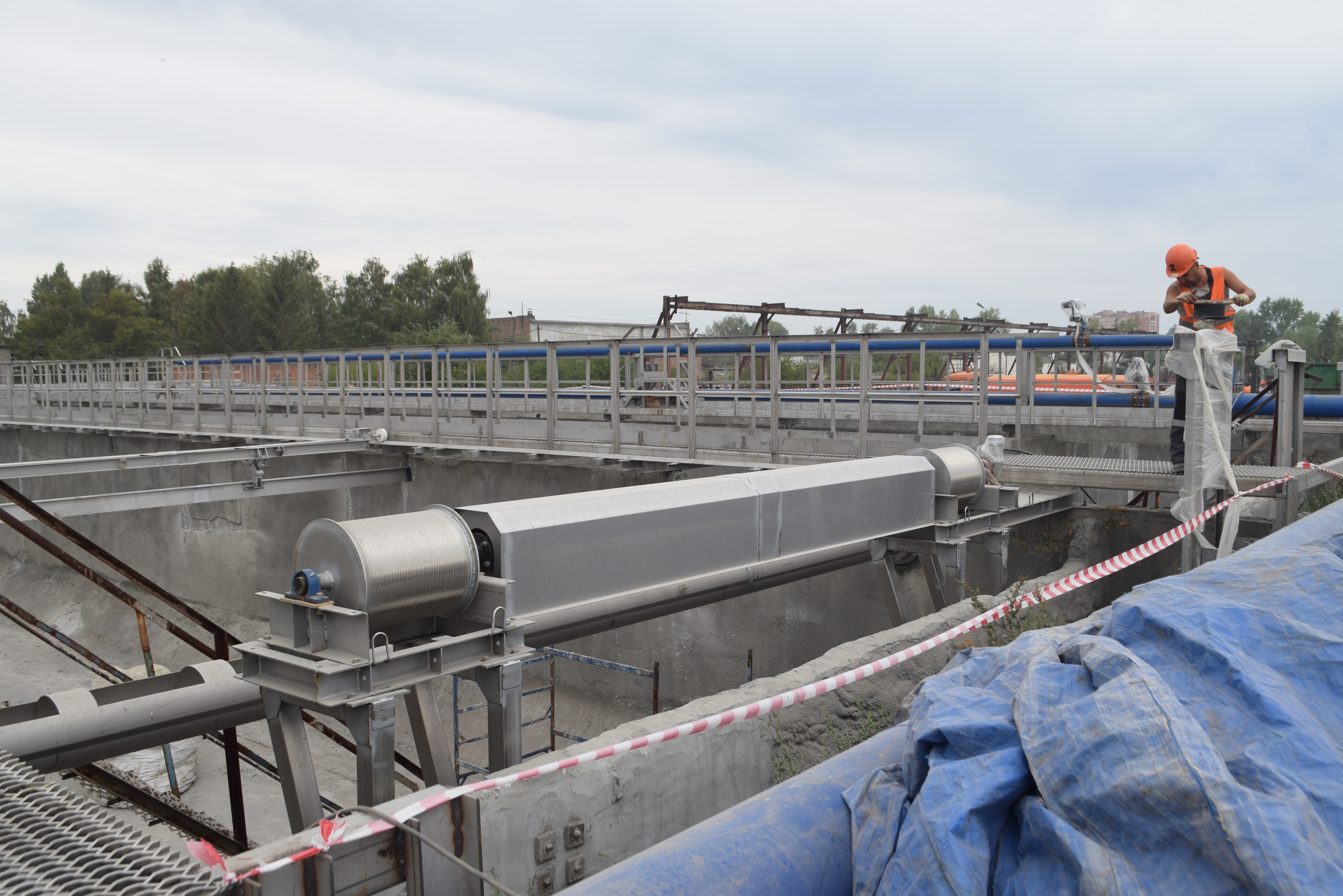 На очистных сооружениях Правобережья Ульяновска завершены бетонные работы.