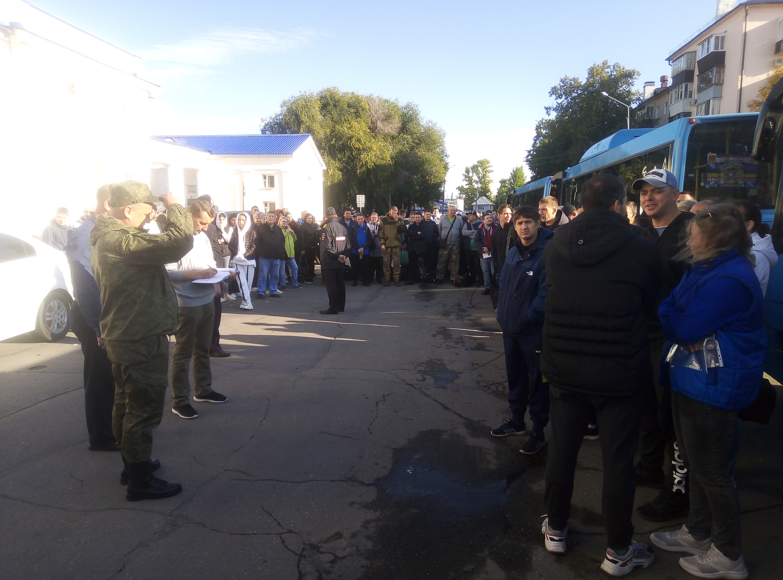 Ульяновские резервисты отправляются на военные сборы.