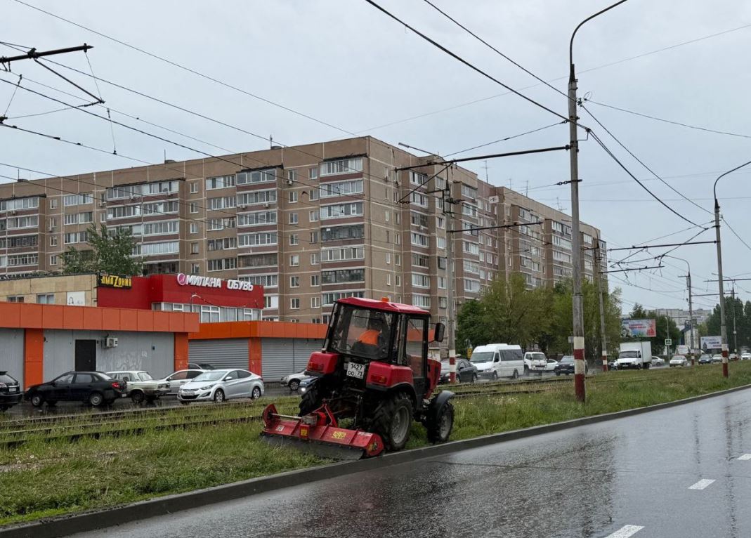 На 13 ульяновских улицах провели покос травы.