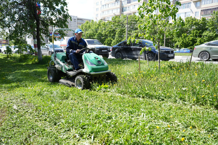 В Ульяновске приступили к сезонному покосу травы. В Ульяновске приступили к сезонному покосу травы.
