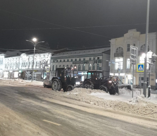 В Ульяновске для вывоза снега привлечена дополнительная техника.