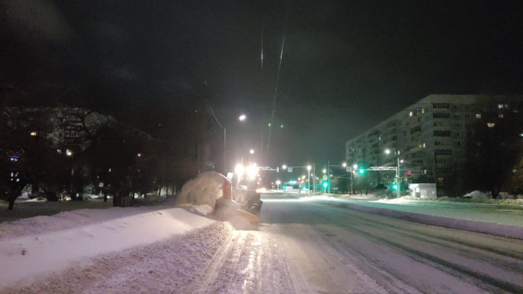 Основные улицы Ульяновска очищены после снегопадов.