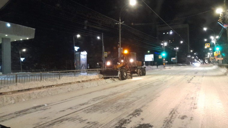 Основные дороги Ульяновска очищены от снега.