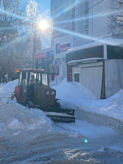 В ночь на 24 января вывоз снега организуют с четырёх улиц Ульяновска.