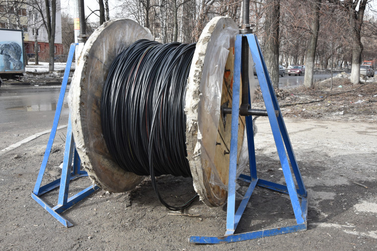 В марте в Ульяновске заменено 30 км провода системы уличного освещения.