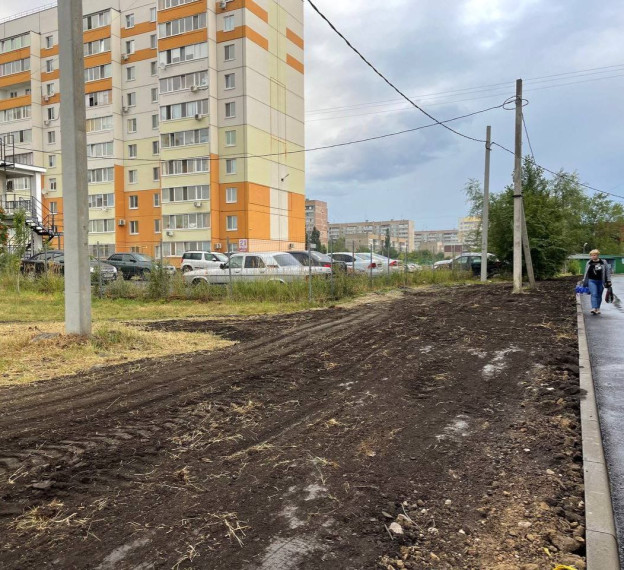 К новому детскому саду на улице Шигаева обустроят тротуар.